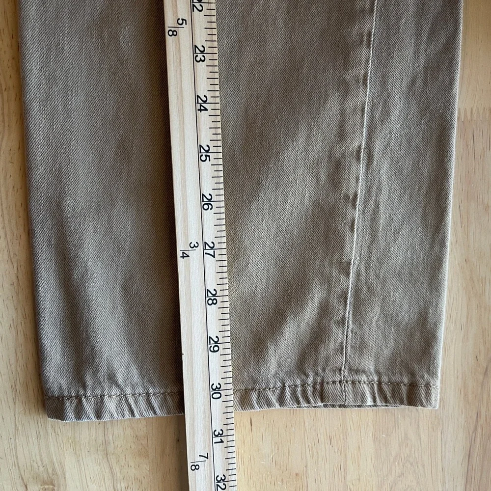 Levis 505 Regular Straight 38x32 (Actual 31) 100% Cotton Denim Jeans Tan‎ *Read
